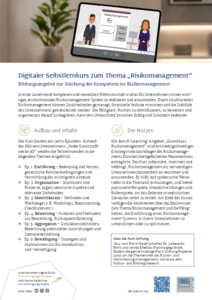 Digitaler Selbstlernkurs Risikomanagement