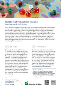 Funk Stiftung Handbook Of Political Risk Insurance