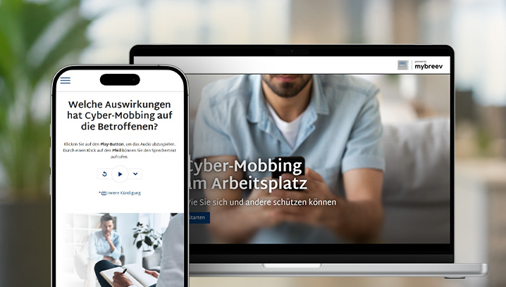 Smartphone und Tablet mit Vorschau der Kurse