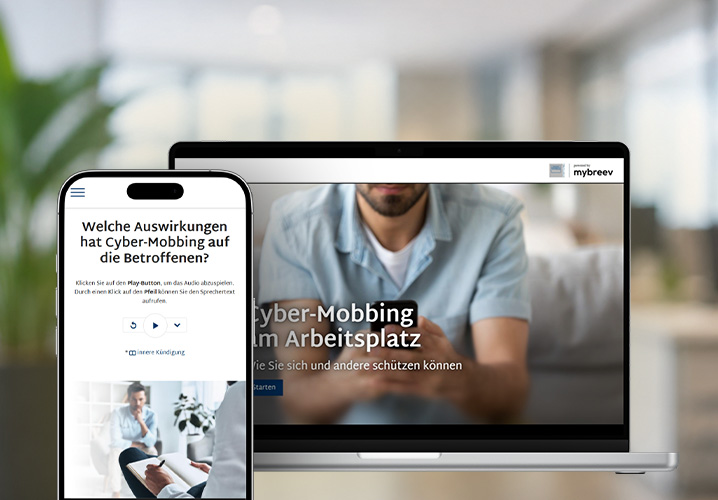 Smartphone und Tablet mit Vorschau der Kurse